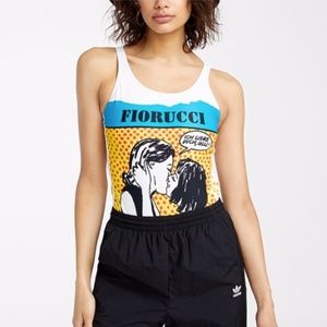 NWT | Fiorucci X Adidas Graphic Print Bodysuit
